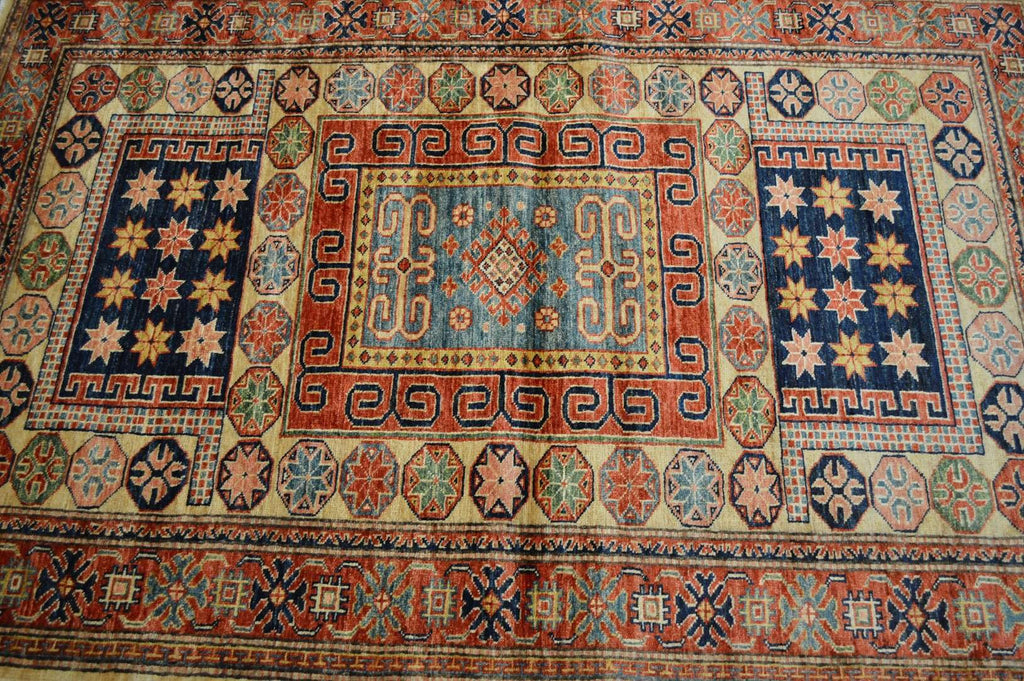 4' 1" x 6' 0" Pakistan Kazak Rug image 8