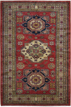4' 0" x 6' 1" Pakistan Kazak Rug image 0