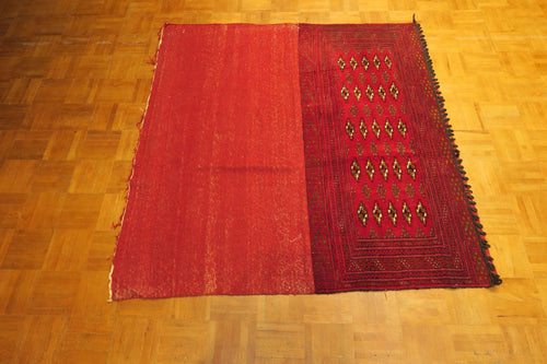1' 9" x 4' 3" Persian Turkeman Rug image 7