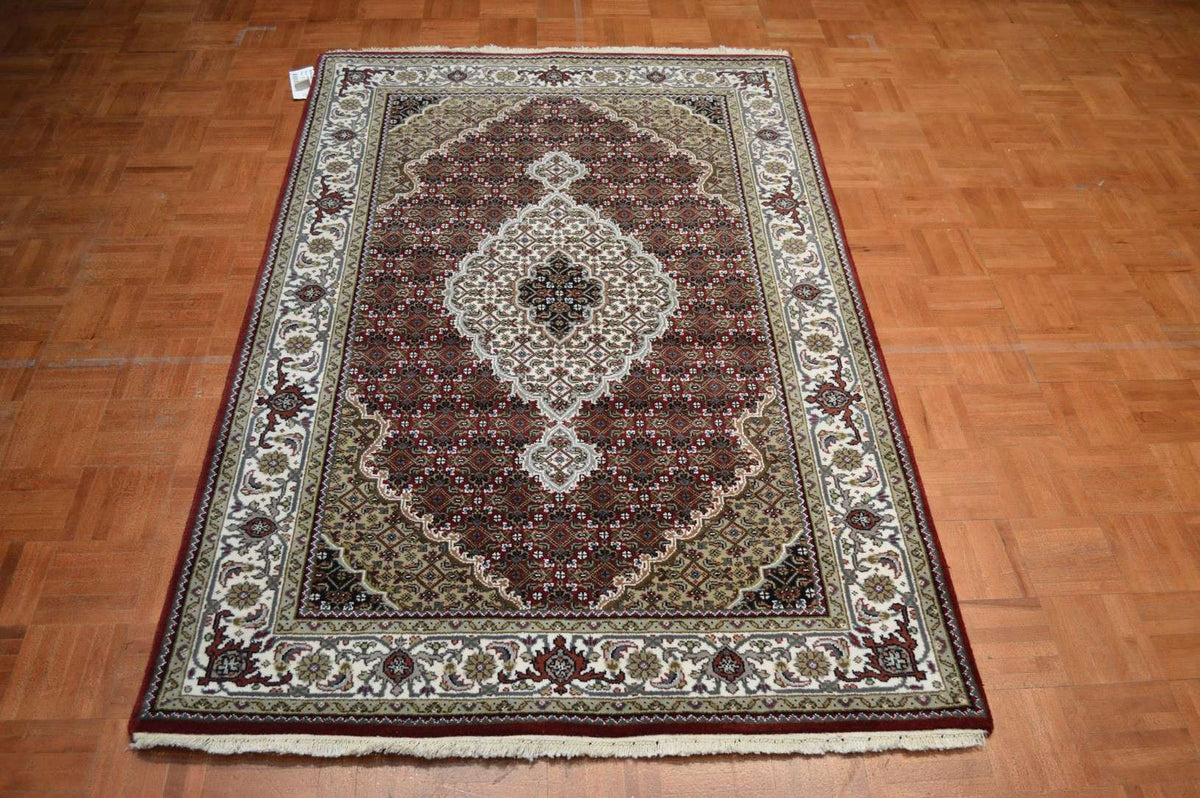 4' 0" x 6' 1" India Bijar Rug image 1
