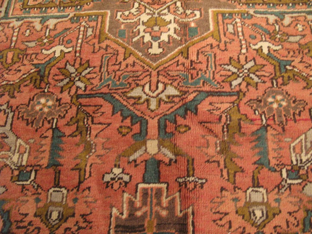 8' 1" x 11' 0" Persian Heriz Rug image 4