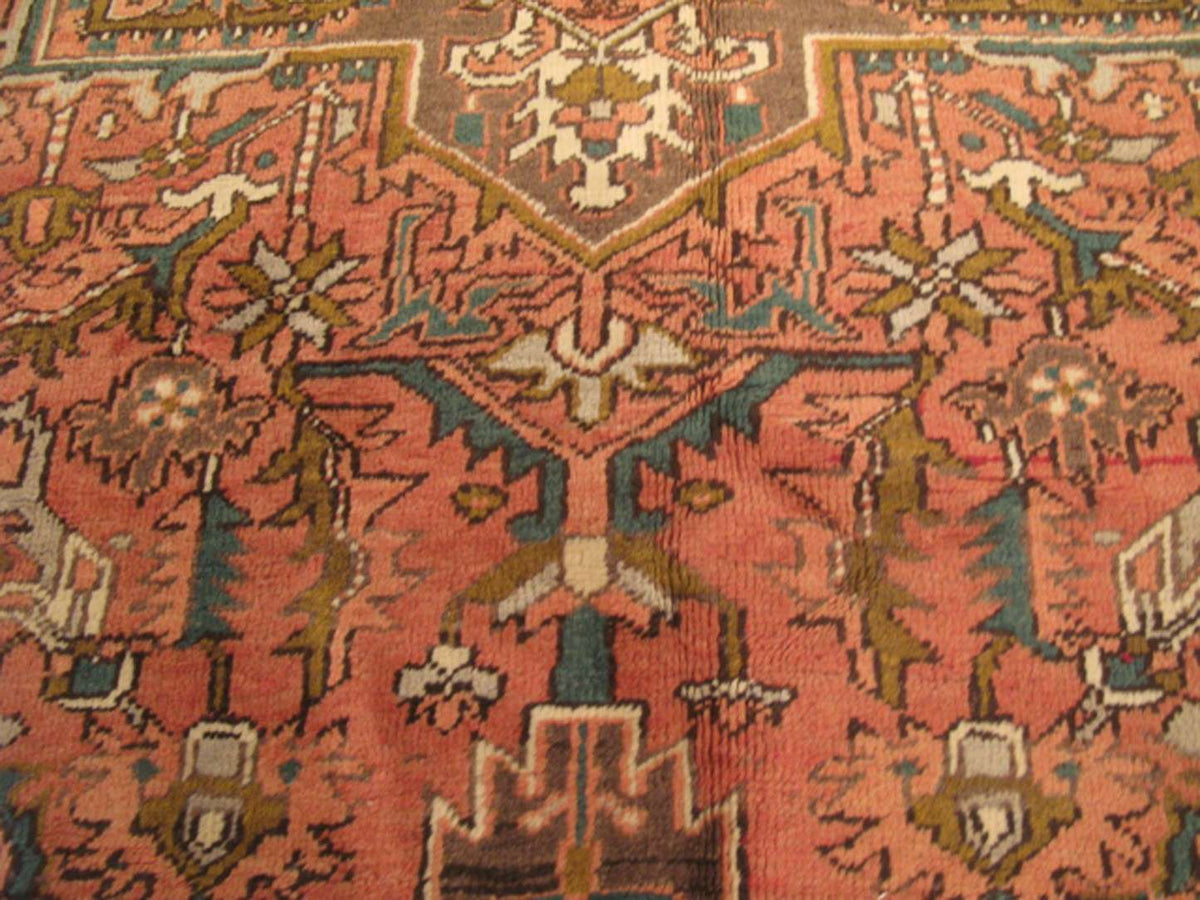 8' 1" x 11' 0" Persian Heriz Rug image 4