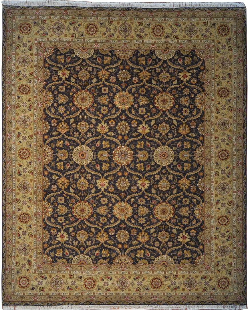 8' 2" x 9' 9" India Agra Rug image 0