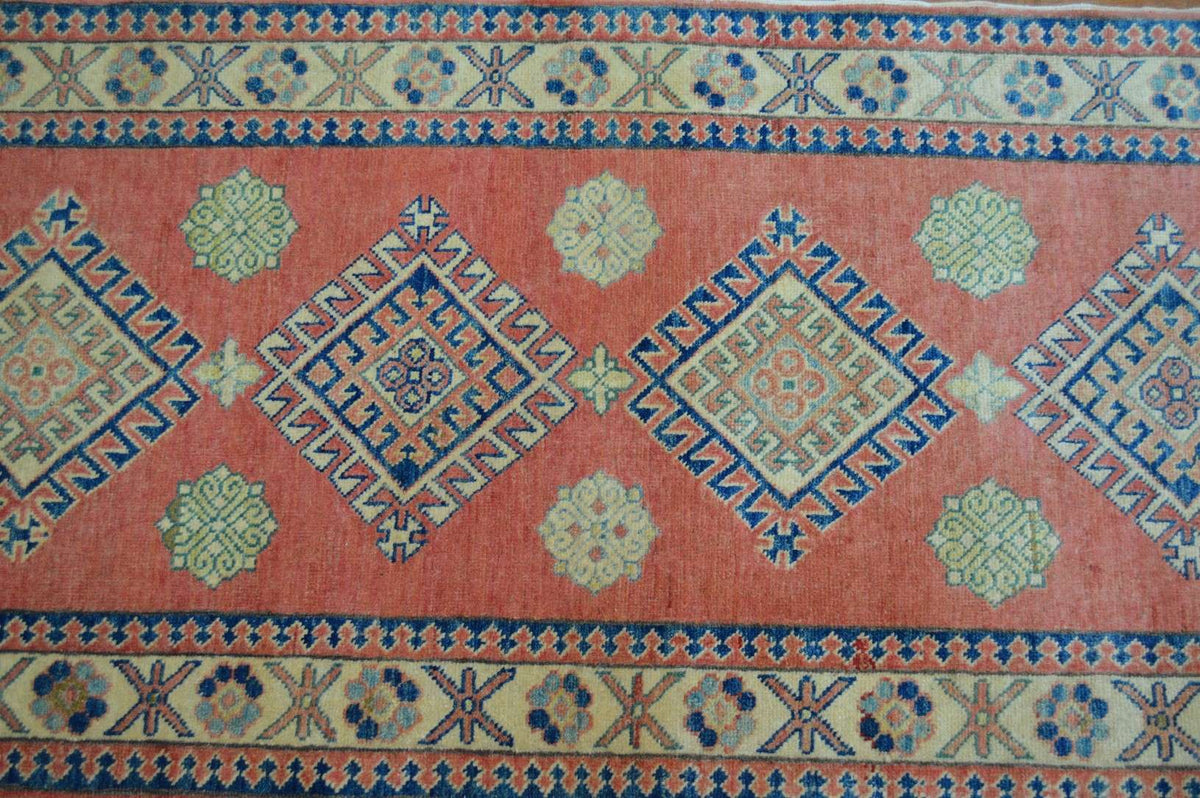 2' 7" x 11' 9" Pakistan Kazak Runner image 8