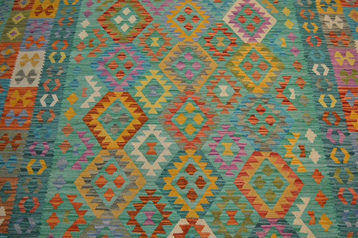 6' 6" x 9' 5" India Kilim Rug image 10