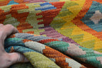 5' 7" x 8' 1" India Kilim Rug image 11