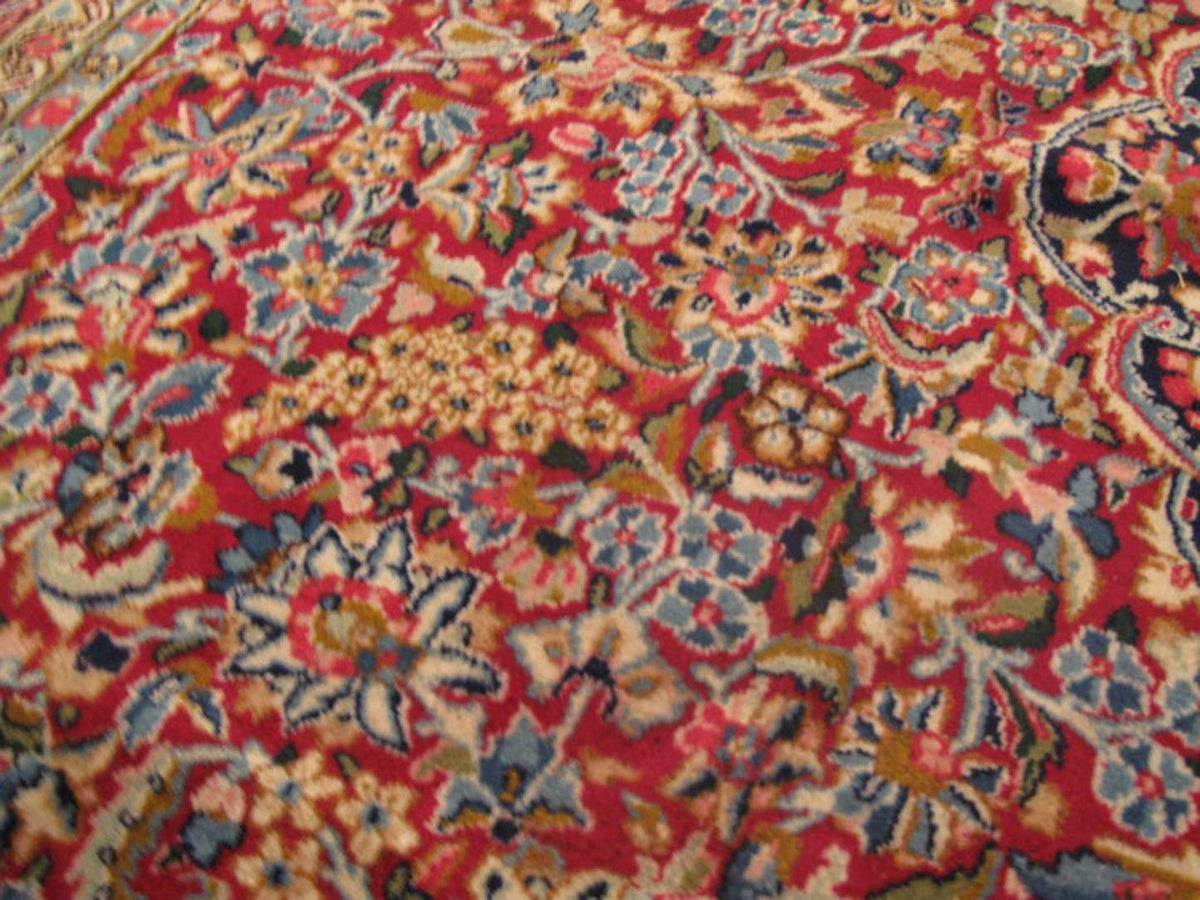 9' 2" x 11' 1" Persian Kerman Rug image 2