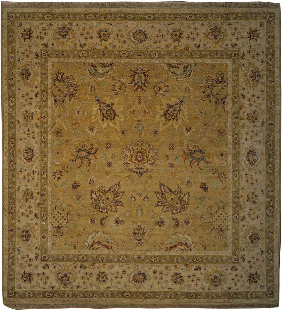 7' 8" x 8' 3" India Sultanabad Square Rug image 0