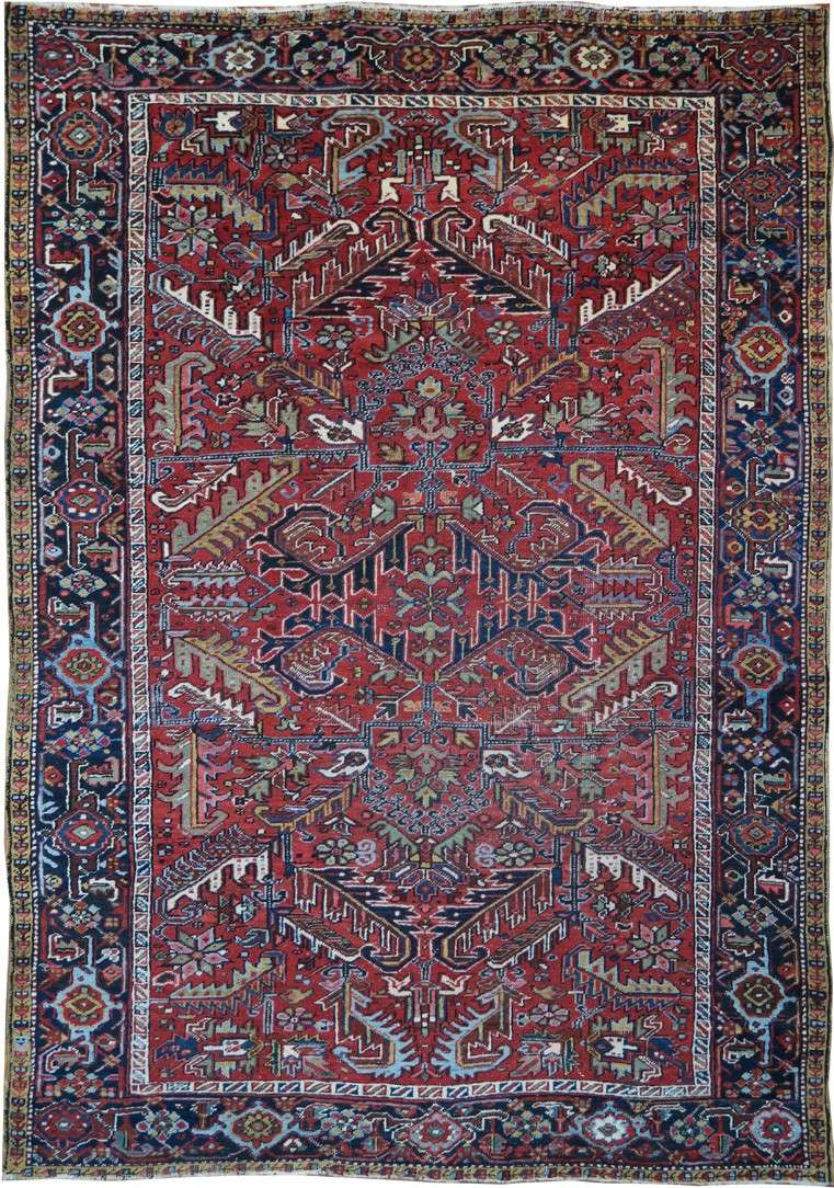 6' 6" x 9' 5" Persian Heriz Rug image 0
