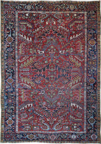 6' 6" x 9' 5" Persian Heriz Rug image 0