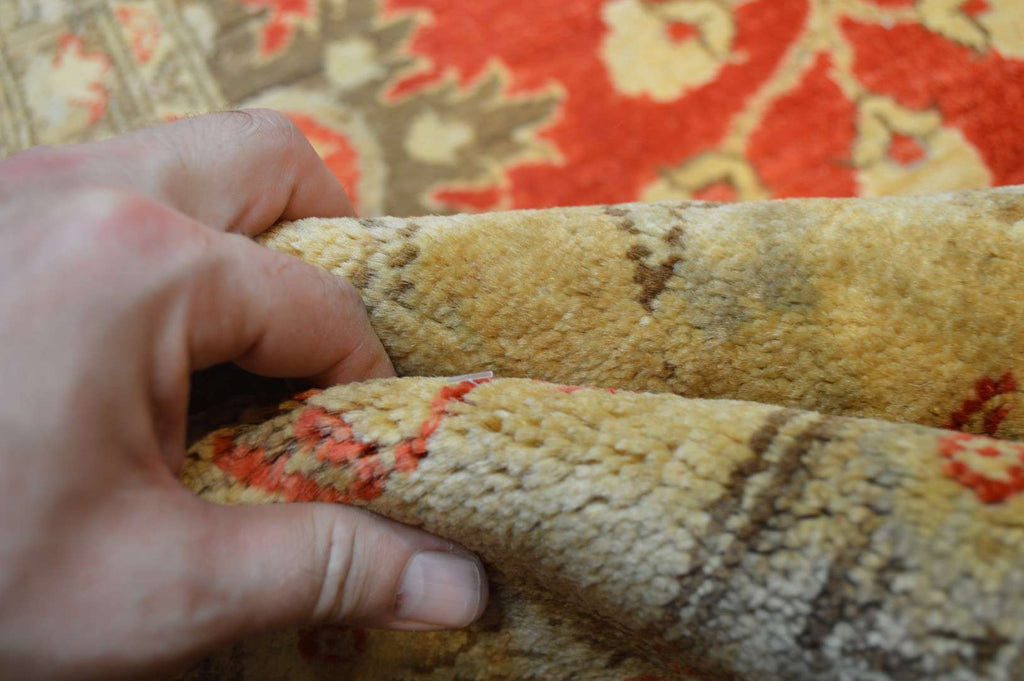 9' 8" x 13' 7" Pakistan Oushak Rug image 11