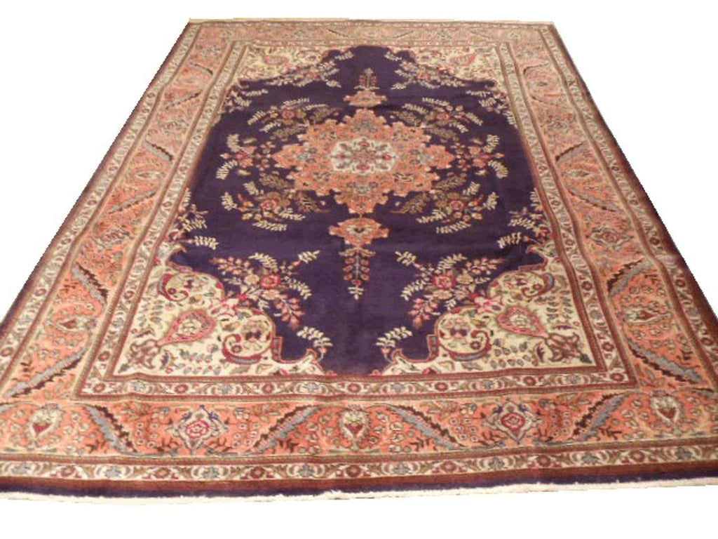 7' 0" x 9' 1" Persian Tabriz Rug image 0