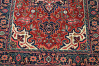 4' 1" x 6' 0" India Heriz Rug image 3