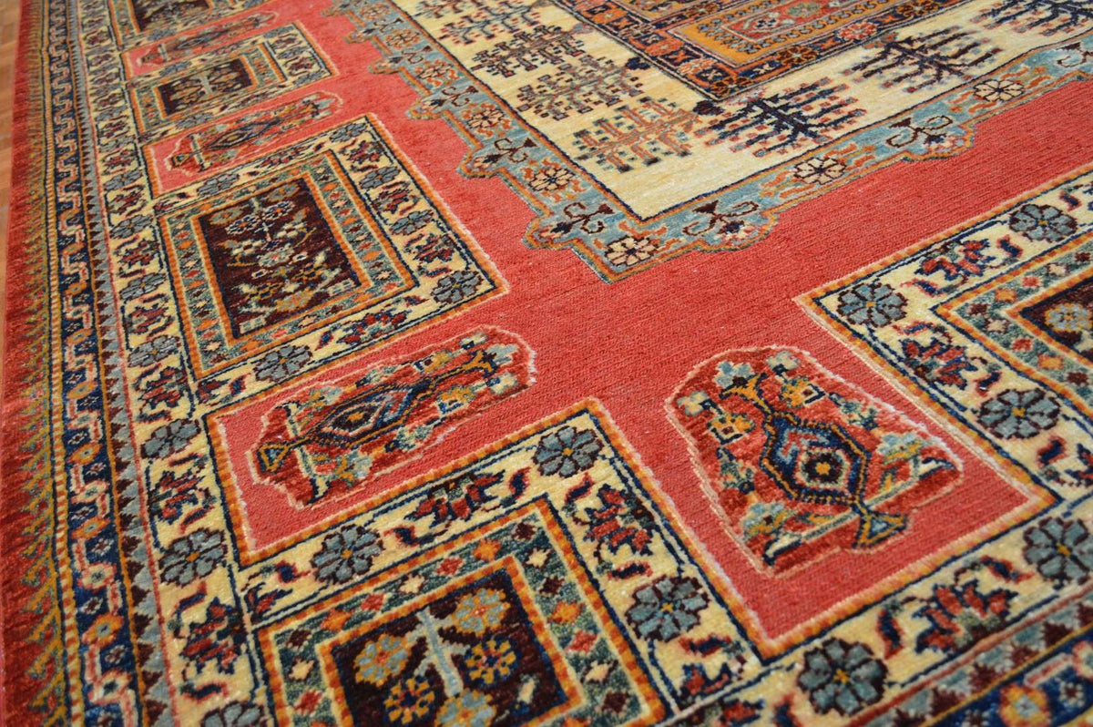 6' 8" x 9' 3" Pakistan Barjasta Rug image 7