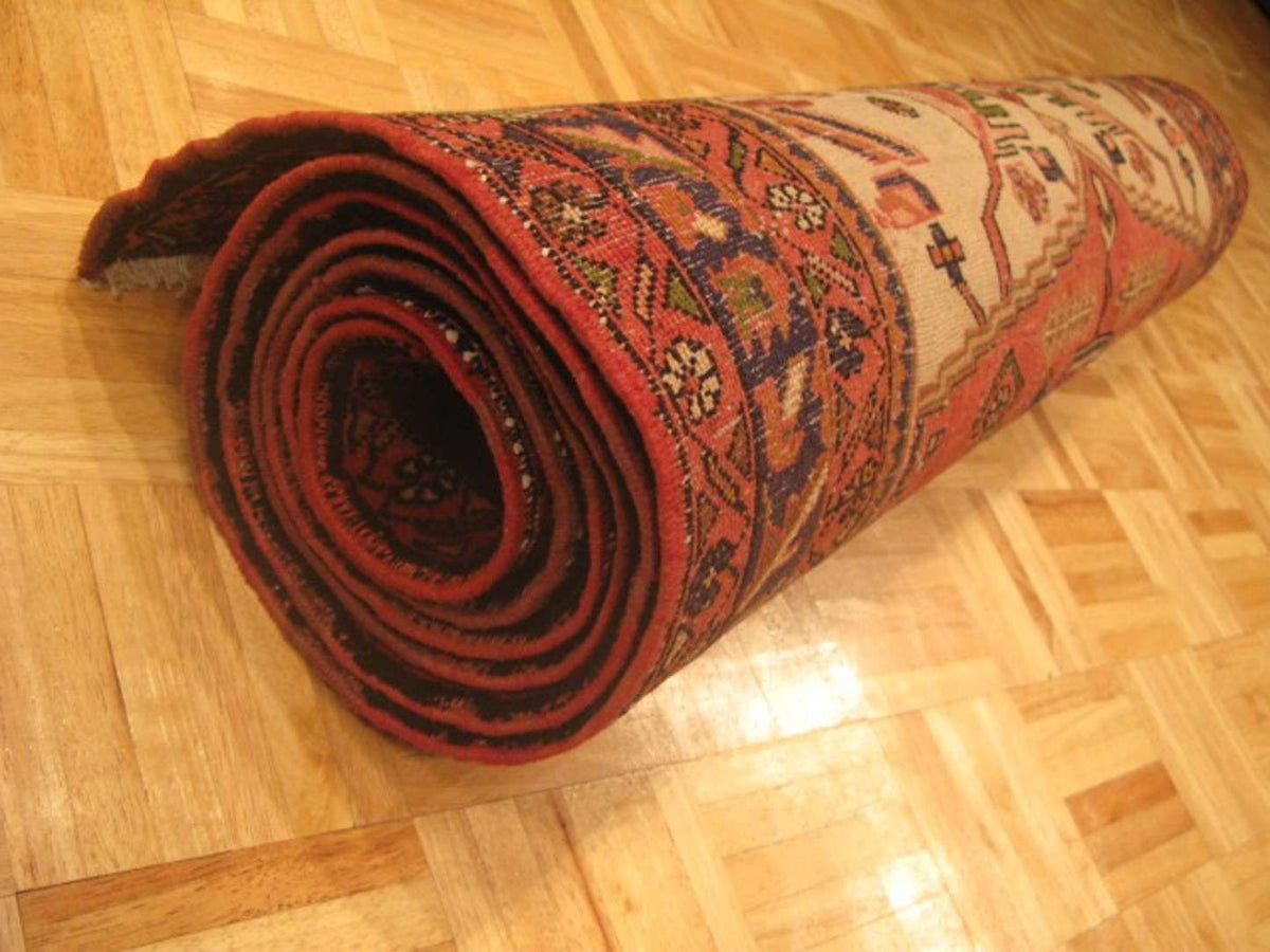 3' 9" x 10' 7" Persian Heriz Runner image 11