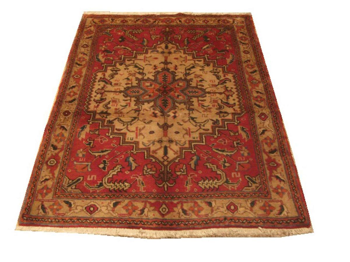 3' 8" x 5' 0" Persian Heriz Rug image 0