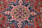 4' 1" x 6' 0" India Heriz Rug image 4