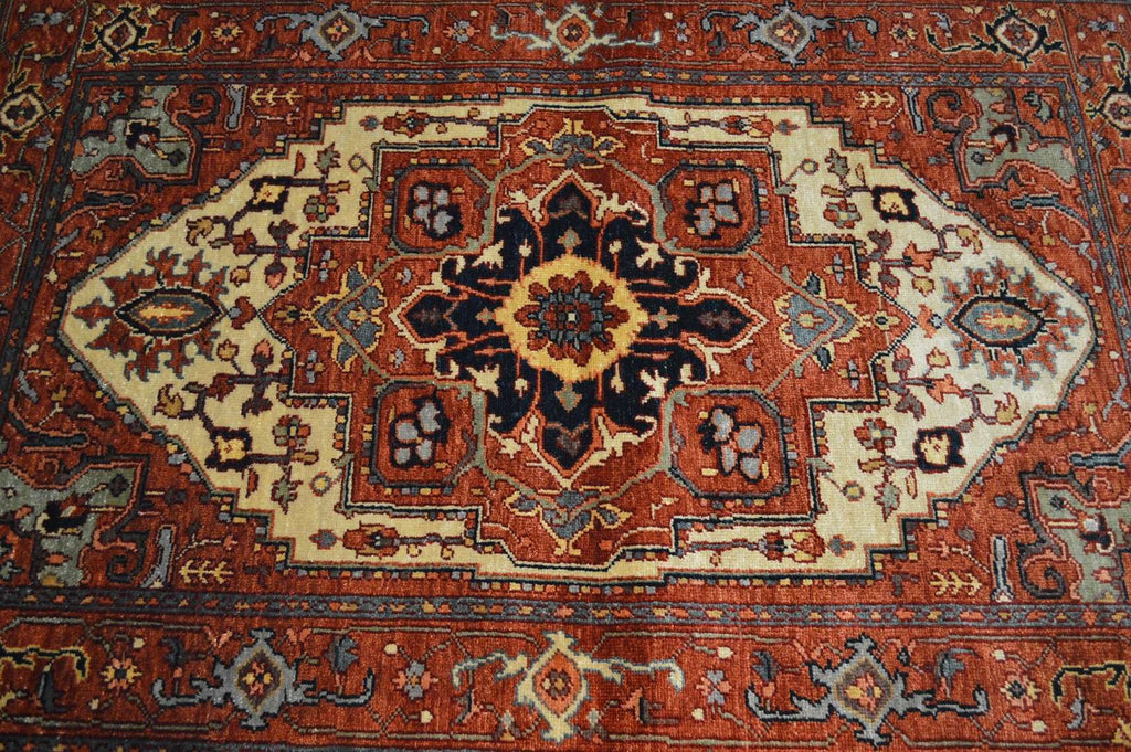 3' 10" x 6' 0" Pakistan Serapi Rug image 6