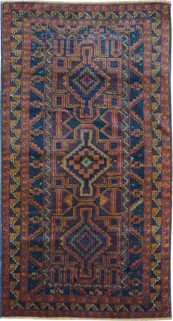 3' 6" x 6' 7" Afghanistan Belouch Rug image 0