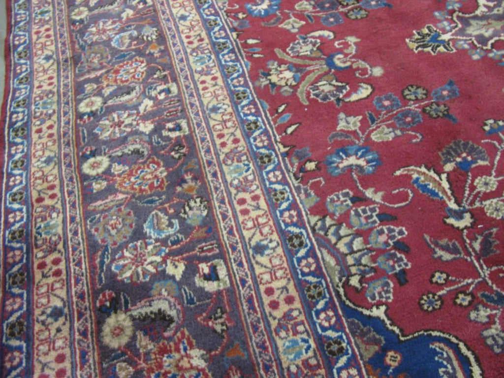 9' 9" x 13' 0" Persian Mashhad Rug image 7