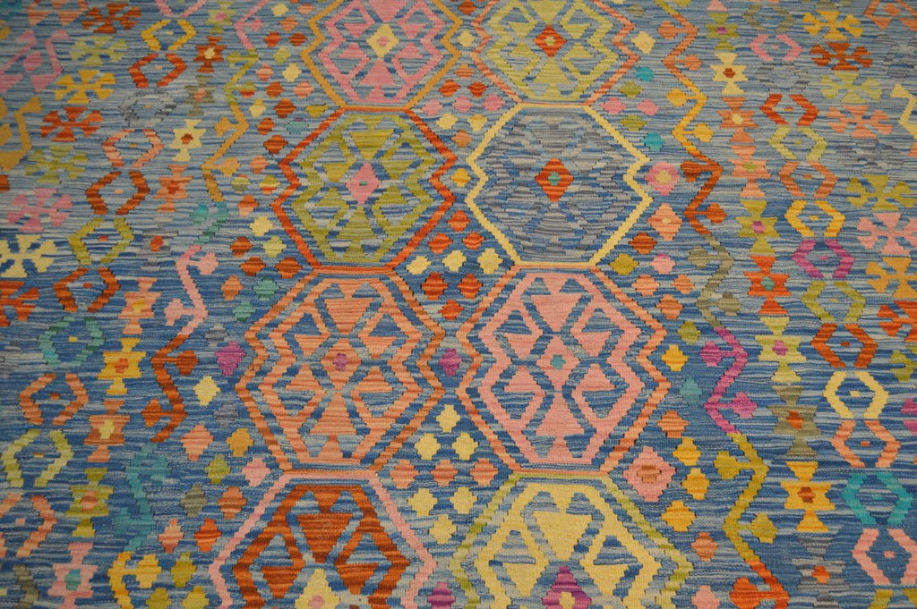 6' 8" x 9' 7" India Kilim Rug image 9