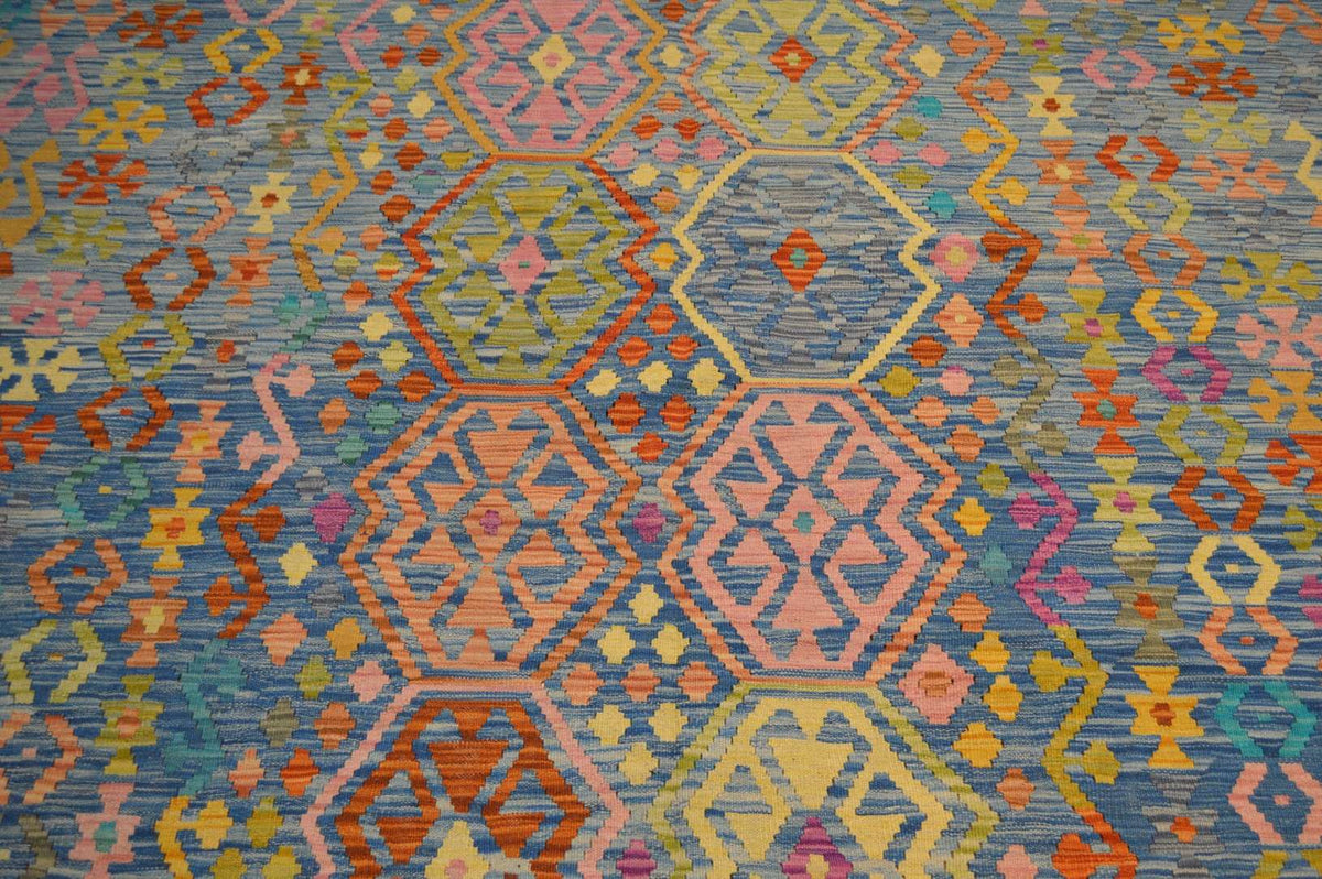 6' 8" x 9' 7" India Kilim Rug image 9