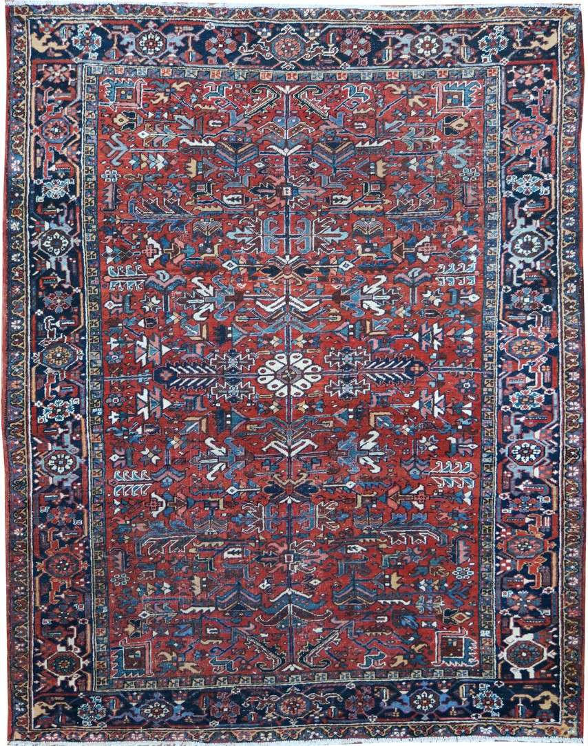 7' 8" x 10' 0" Persian Heriz Rug image 0
