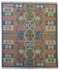 6' 5" x 8' 2" India Kilim Rug image 6