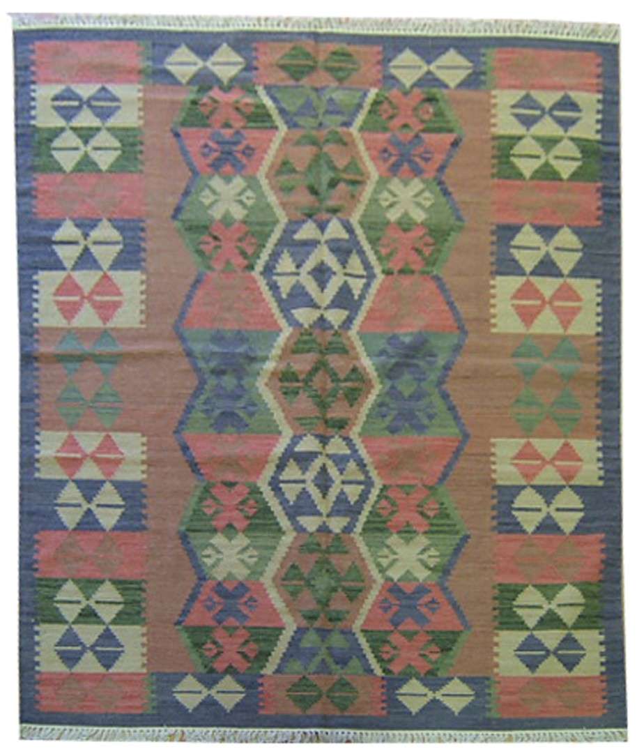 6' 5" x 8' 2" India Kilim Rug image 6