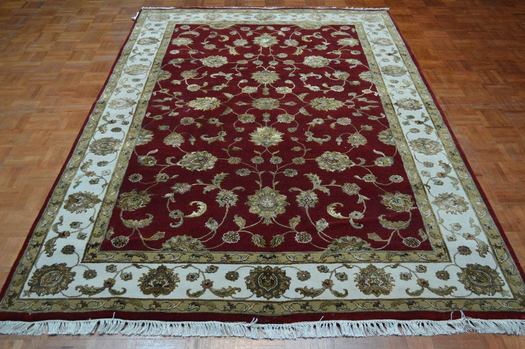 5' 9" x 9' 3" India Tabriz Rug image 1
