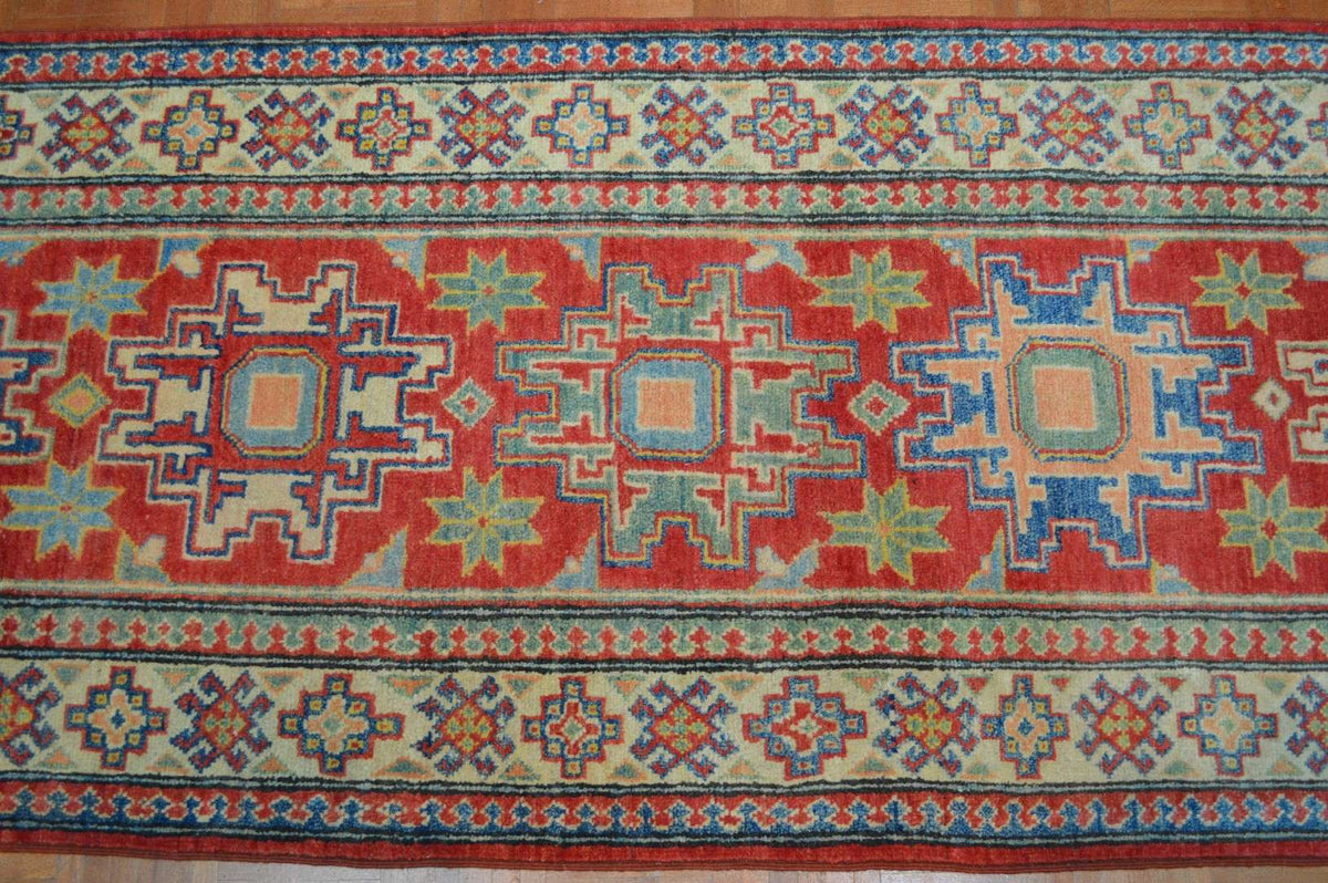 2' 8" x 11' 2" Pakistan Kazak Runner image 9