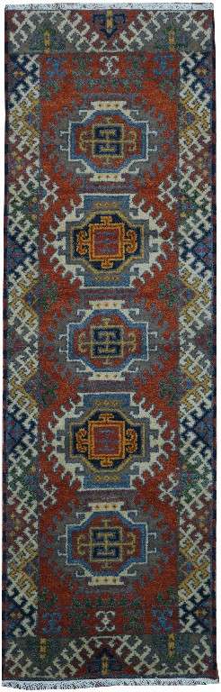 2' 0" x 6' 6" India Kazak Runner image 0