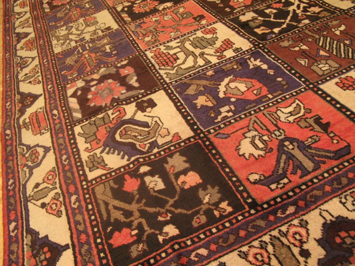 6' 9" x 9' 7" Persian Bakhtiari Rug image 12