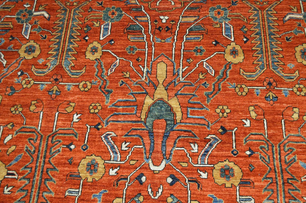 9' 2" x 12' 2" Pakistan Serapi Rug image 8