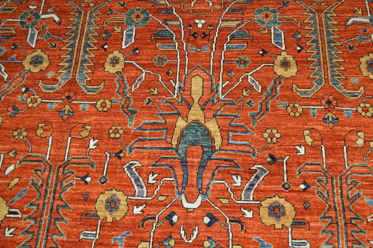 9' 2" x 12' 2" Pakistan Serapi Rug image 8