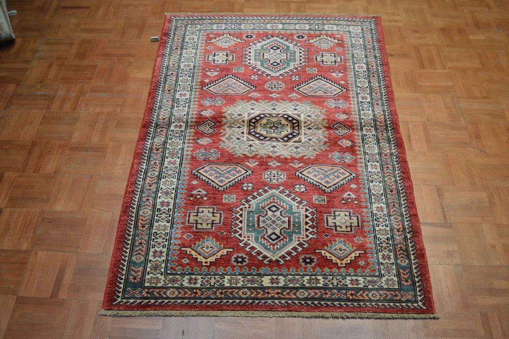 3' 4" x 4' 8" Pakistan Kazak Rug image 1
