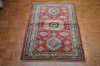 3' 4" x 4' 8" Pakistan Kazak Rug image 1
