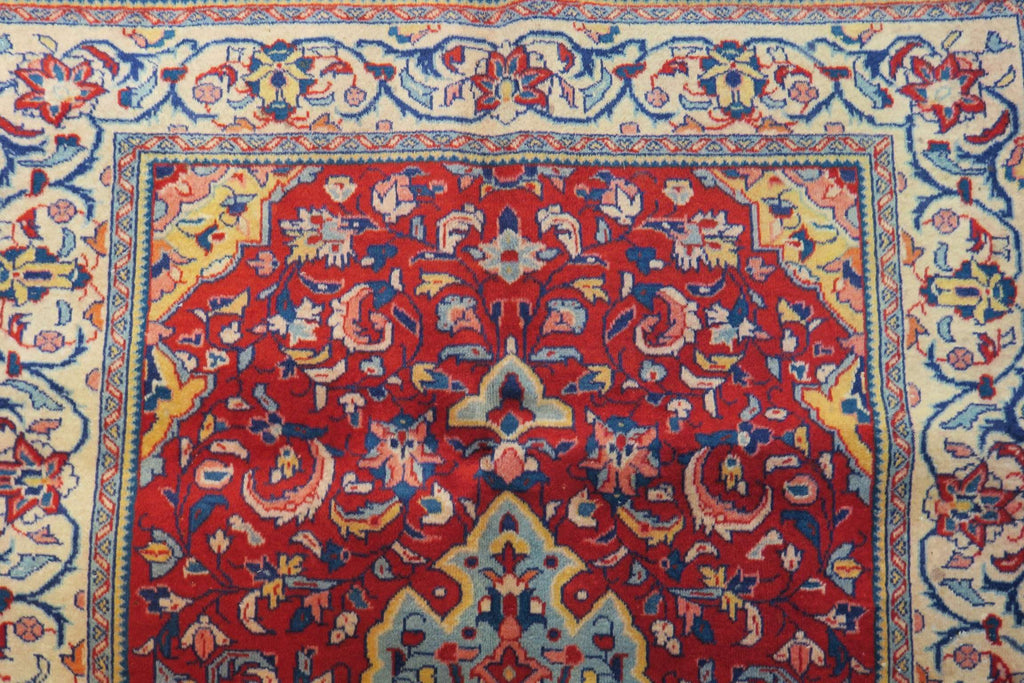 3' 6" x 3' 7" Persian Sarouk Rug image 7