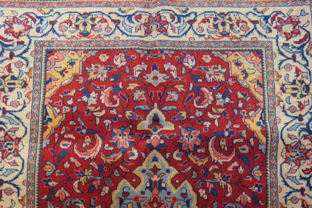 3' 6" x 3' 7" Persian Sarouk Rug image 7
