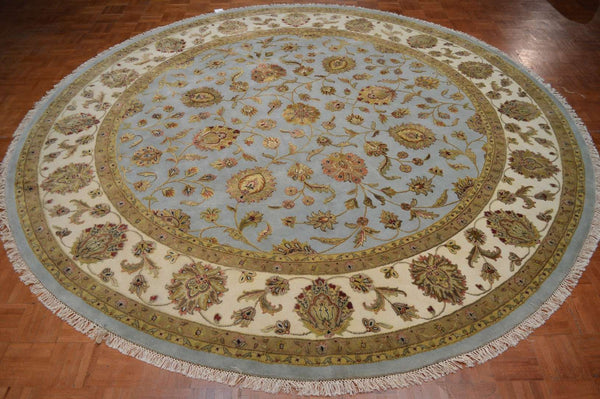 9' 3" x 9' 2" India Jaipur Round Rug image 1