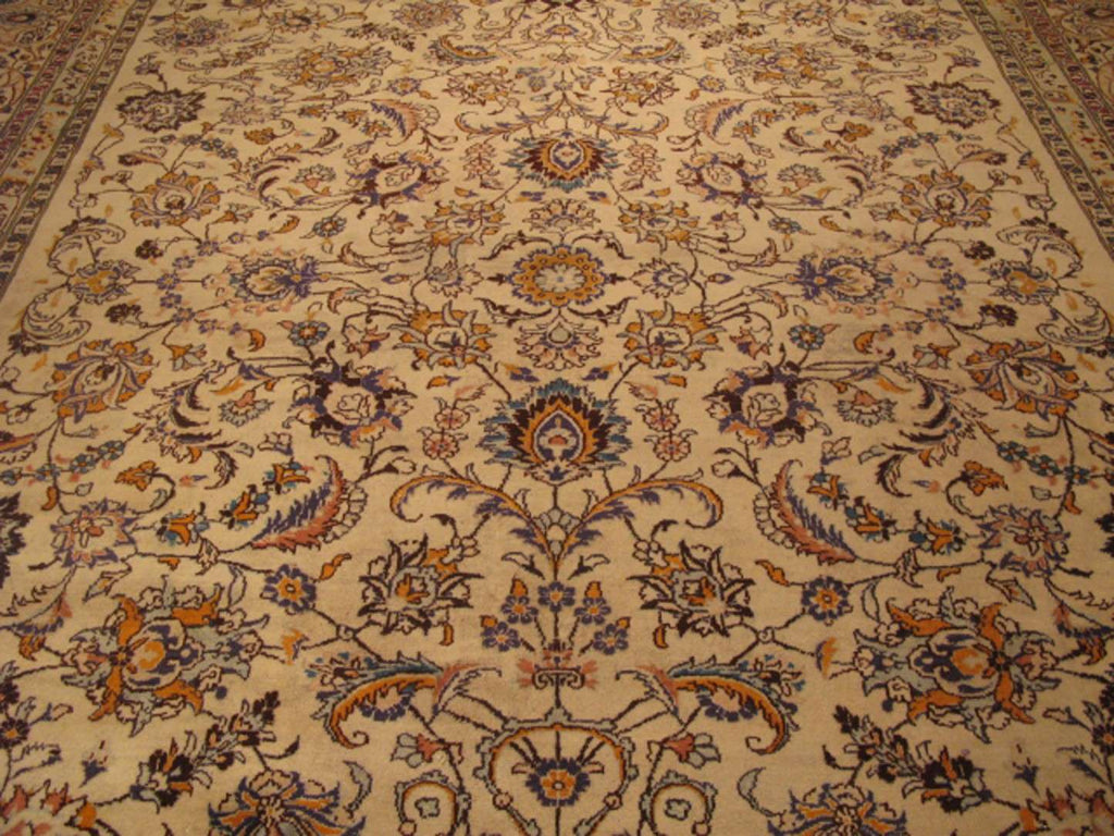 11' 4" x 13' 1" Persian Mashhad Rug image 6