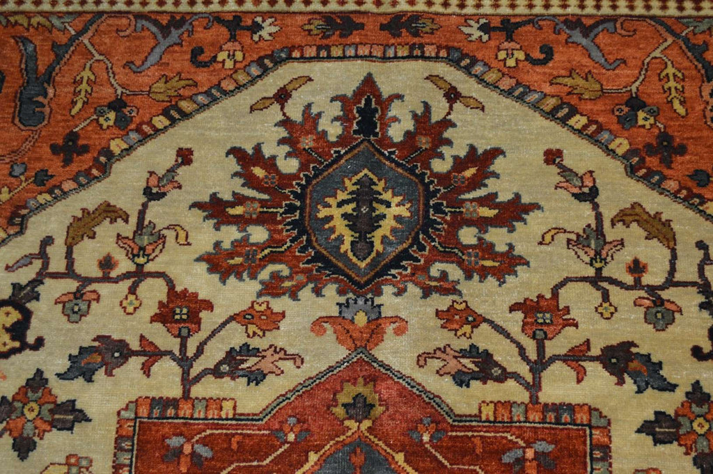 11' 8" x 14' 8" India Serapi Rug image 7