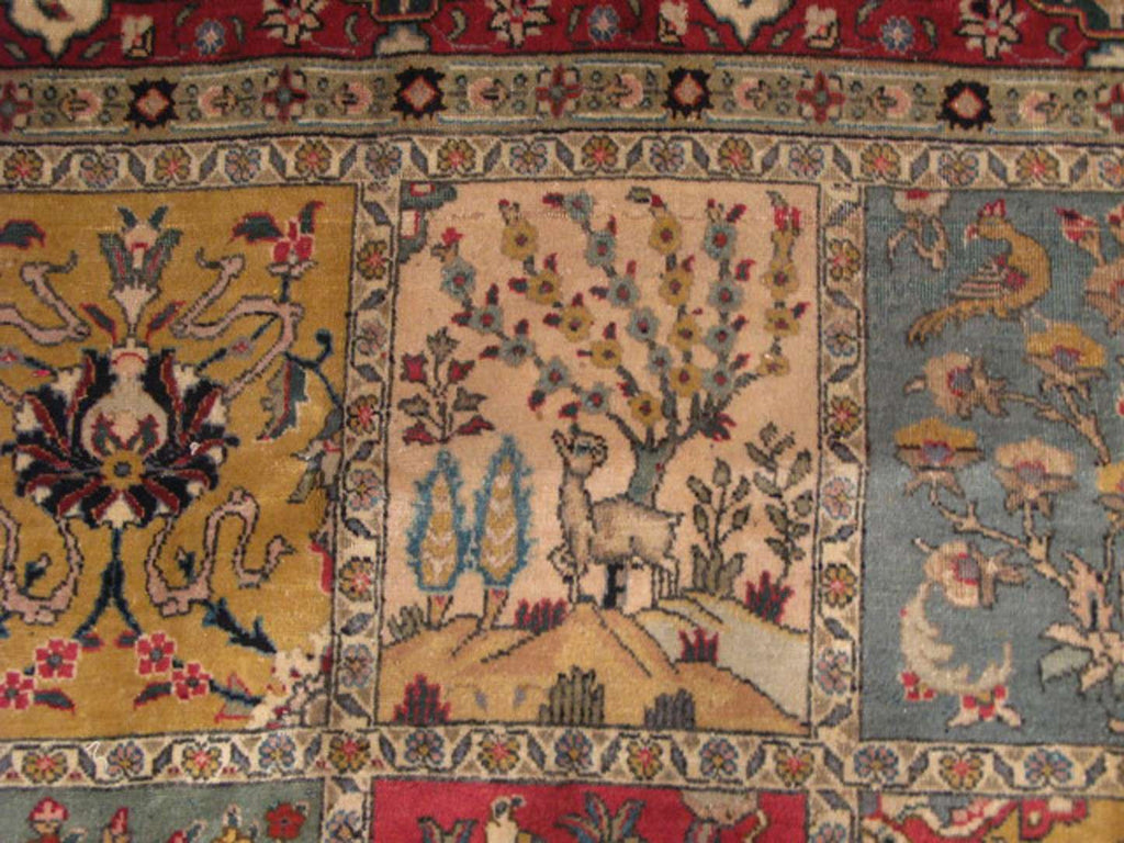 9' 7" x 11' 7" Persian Tabriz Rug image 8