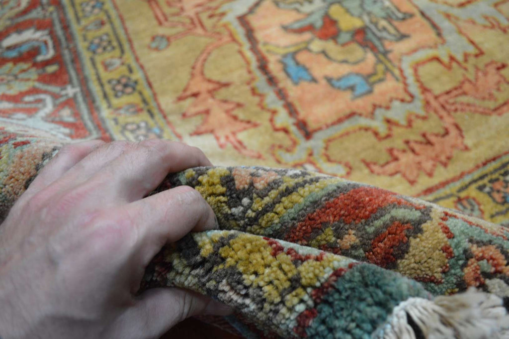 7' 8" x 10' 3" India Serapi Rug image 11