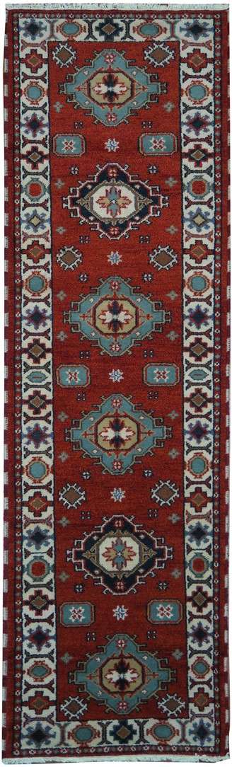 2' 7" x 9' 8" India Kazak Runner image 0