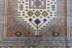 4' 2" x 5' 2" Persian Turkeman Rug image 5