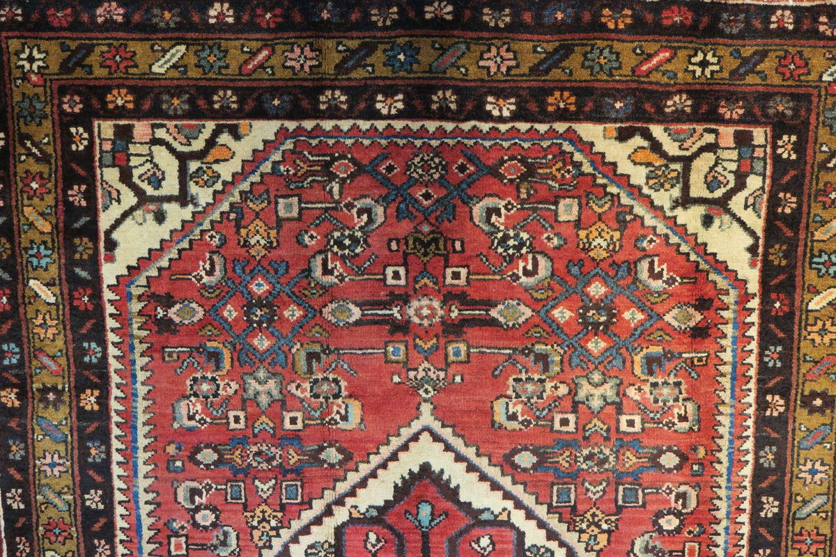 3' 7" x 4' 9" Vintage Hamadan Rug image 5