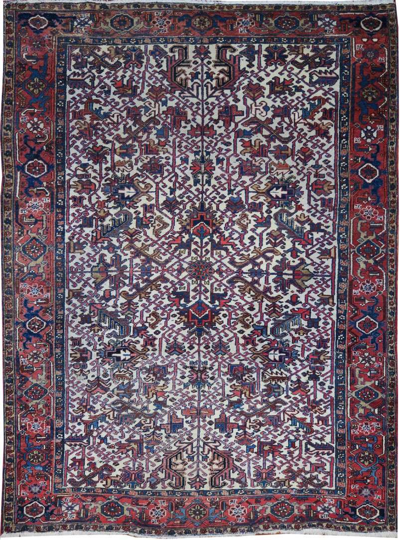 8' 3" x 11' 7" Persian Heriz Rug image 0