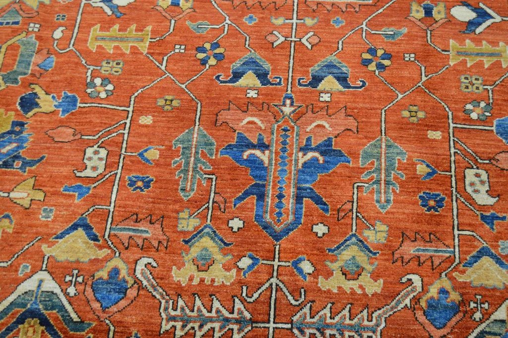 11' 8" x 19' 8" Pakistan Serapi Rug image 5