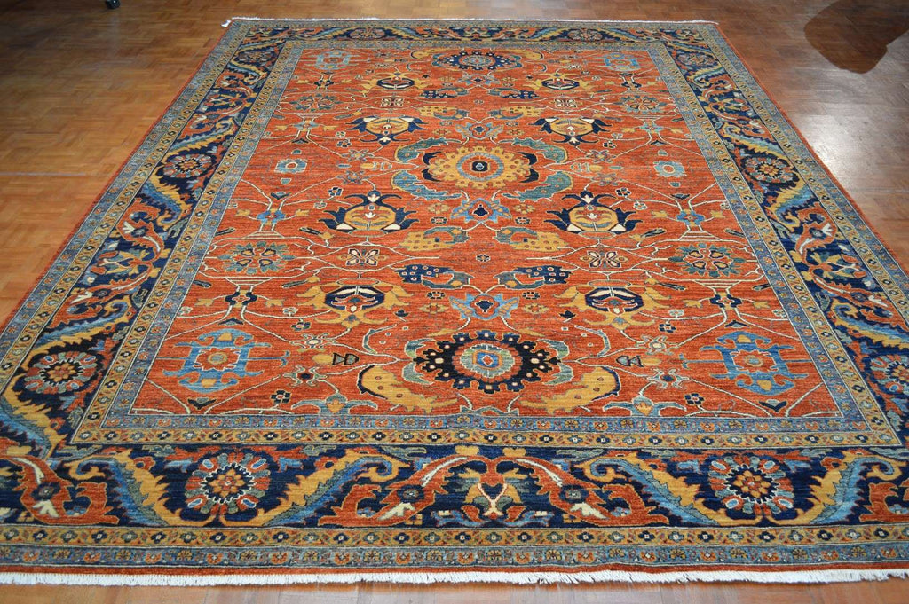 9' 2" x 12' 2" Pakistan Serapi Rug image 1
